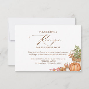 Invitación Solicitud de receta de ducha nupcial Fresh Off The