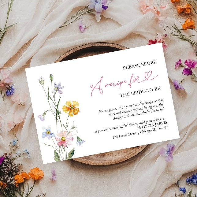 Invitación Solicitud de receta para la ducha de flores silves (Subido por el creador)