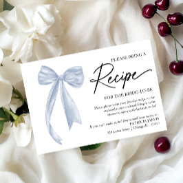 Invitación Solicitud de Receta para la Ducha de Novia Dusty B