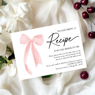 Invitación Solicitud de Recetas para la Fiesta de Despedida d