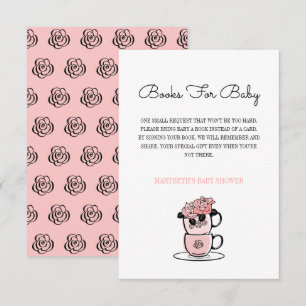 Invitación Solicitud de traer un libro para baby shower de Ta