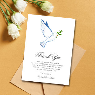 Invitación Solidaridad Gracias A Funeral Dove Bereavement