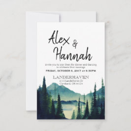 Invitación solo a la recepción de la boda