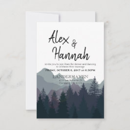Invitación solo a la recepción de la boda