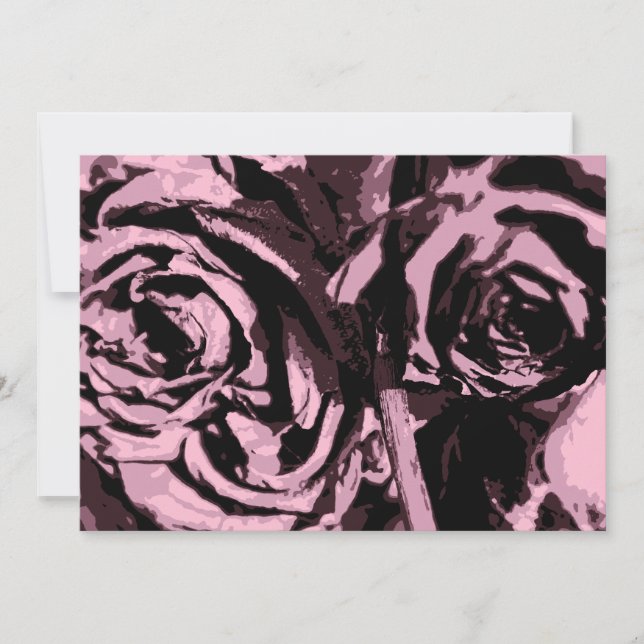 Invitación Solo algunos Rosas (Anverso)