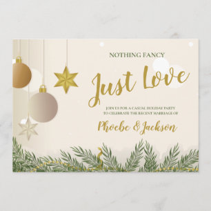 Invitación Solo Amor Fiesta de Boda Huida de la Boda