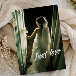 Invitación Solo Amor Fiesta de Boda-Moderno Minimalista Román