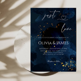 Invitación Sólo Amor Galaxia Lujo Boda Fiesta