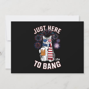 Invitación Solo aquí para golpear la bandera de EE. UU. amant