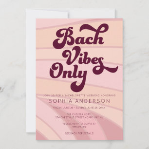 Invitación Sólo Bachelorette Weekend
