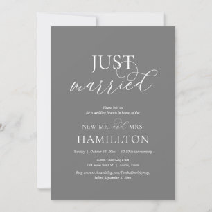 Invitación Solo casada, boda Brunch Elopement