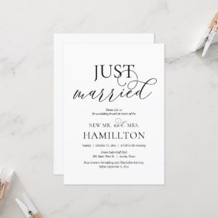 Invitación Solo casada, Invita de brújula post boda
