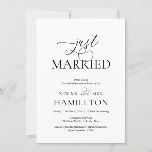 Invitación Solo casada, Invita de brújula post boda