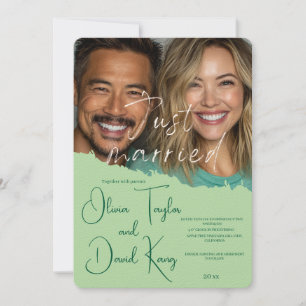 Invitación Solo casados - Celebración de la boda elegante