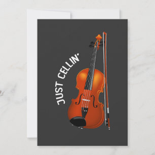 Invitación Solo Cellin' Gracioso escalofriante Violín Cello