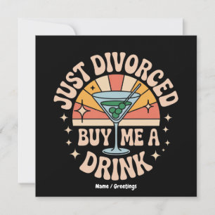 Invitación Sólo Divorciado Me Compra Una Bebida Divorciada Fi