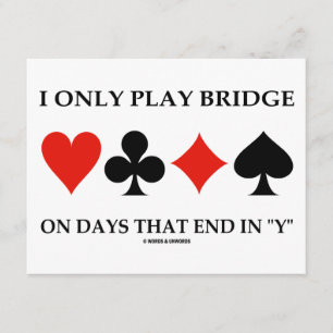 Invitación Sólo Juego Puente En Días Que Terminan En "Y"