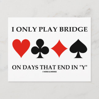 Invitación Sólo Juego Puente En Días Que Terminan En "Y"