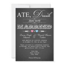 Invitación solo para la recepción de la boda estil