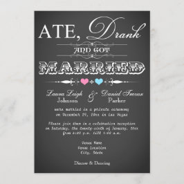 Invitación solo para la recepción de la boda estil