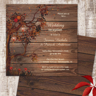 Invitación solo para la recepción de una boda romá