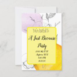 Invitación Sólo porque Casual