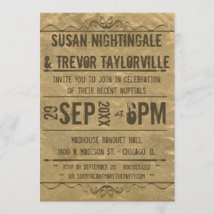 Invitación Sólo se invita a la recepción de la Playbill Grung