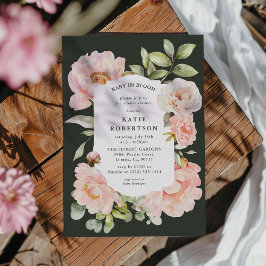 Invitación Solo sonroja al bebé en floración Shower de bebé f