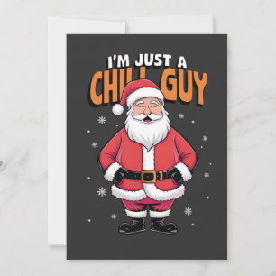 Invitación Solo Soy un Tipo Tranquilo Meme Navidad Divertido 