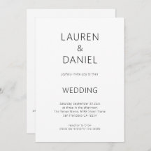 Sólo texto simple Código QR Boda blanco y negro