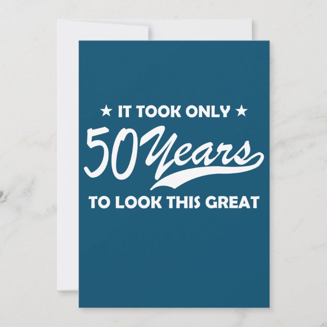 Invitación Sólo Tomó 50 Años Ver Esto Grande (Anverso)