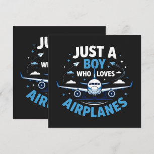 Invitación Solo un chico que ama los aviones