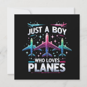 Invitación Solo un chico que ama los aviones