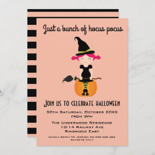 INVITACIÓN SÓLO UN MONTÓN DE HOCUS POCUS