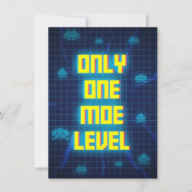 Invitación Solo un nivel más de juego (Anverso)