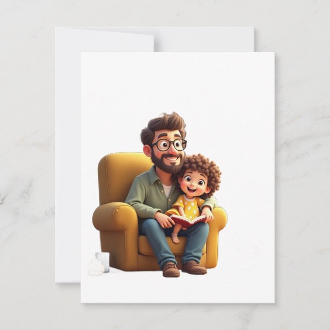 Invitación Sólo un padre que siempre apoya (Anverso)