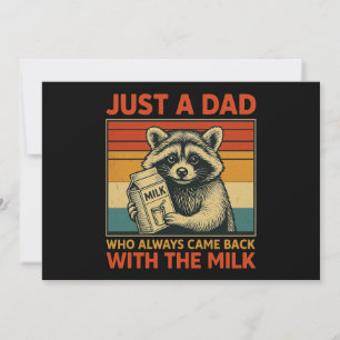 Invitación Solo un papá que siempre volvió con la leche