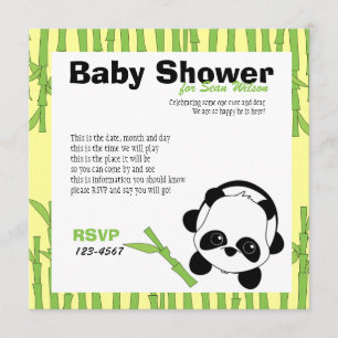 Invitación Sólo un poco de bambú