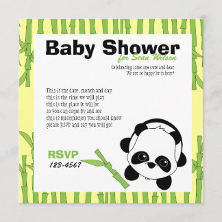Invitación Sólo un poco de bambú