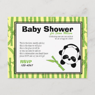 Invitación Sólo un poco de bambú