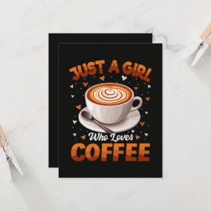Invitación Sólo una chica que ama el café