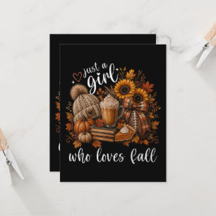 Invitación Sólo una chica que ama el otoño