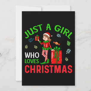 INVITACIÓN "SOLO UNA CHICA QUE AMA LA NAVIDAD"