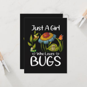 Invitación Sólo una chica que ama los insectos