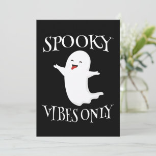 Invitación Solo Vibraciones Espeluznantes