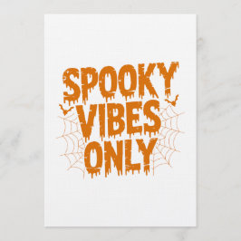 Invitación Sólo Vibraciones Espeluznantes Halloween