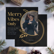 Solo vibras alegres foto elegante de Navidad