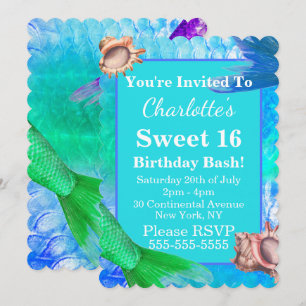 Invitación Solomillo de sirvienta y conchas dulces 16 Fiestas