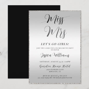 Invitación Soltera de Plata