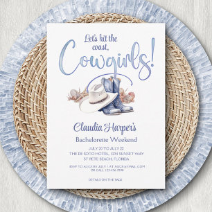 Invitación Soltera Vaquera Costera